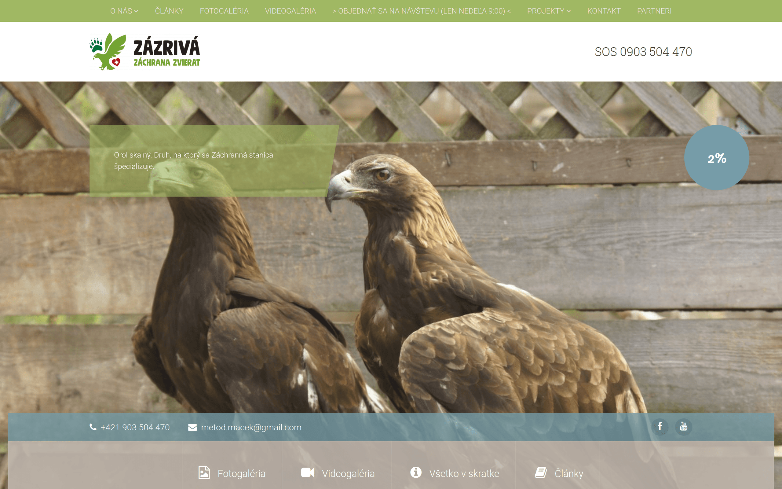 Záchranná stanica Zázrivá – desktop