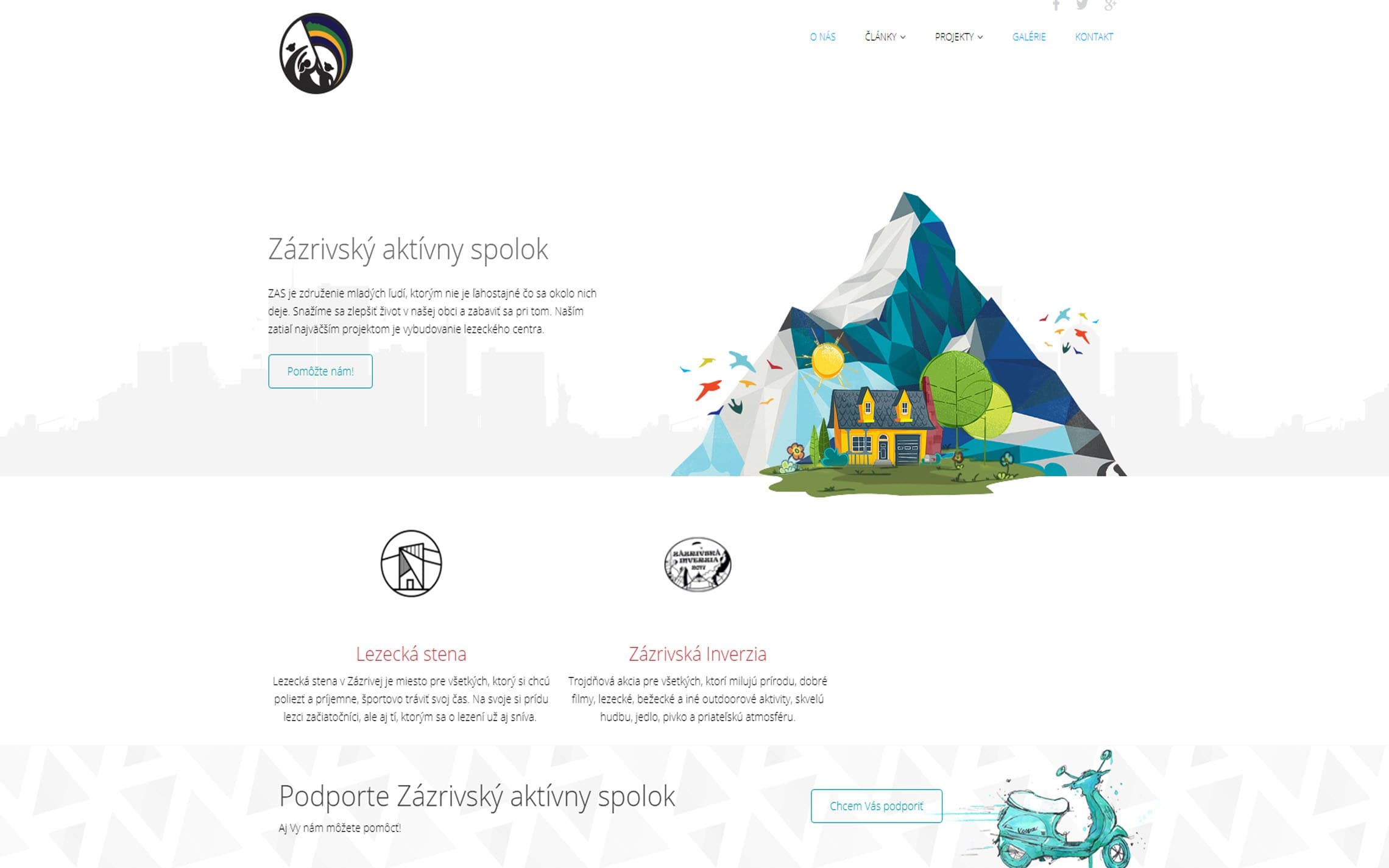 Zázrivský aktívny spolok – desktop